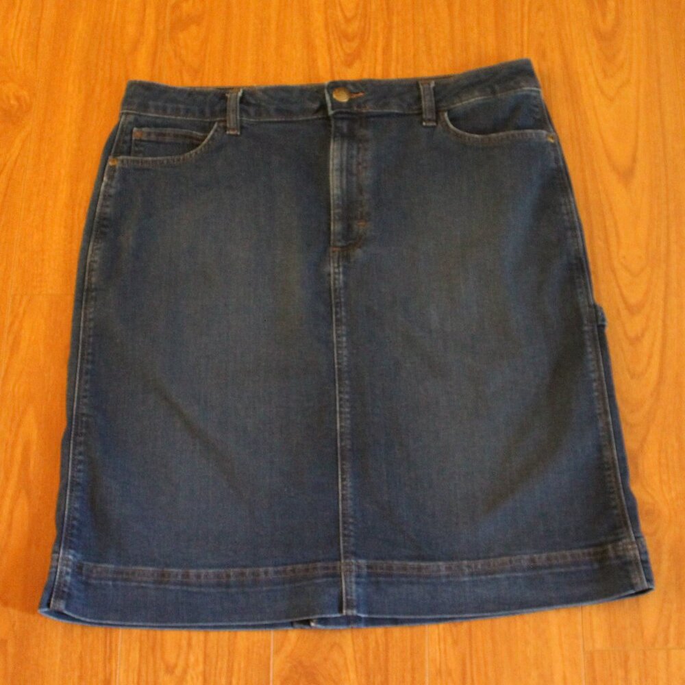 Lee Workwear Stretch Carpenter Loop Denim/Jean Skirt with Pockets size 18M